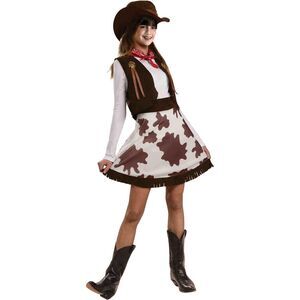 Forum Novelties Girls Cowgirl Cutie Costume – Size Medium (8-10 yrs) – New